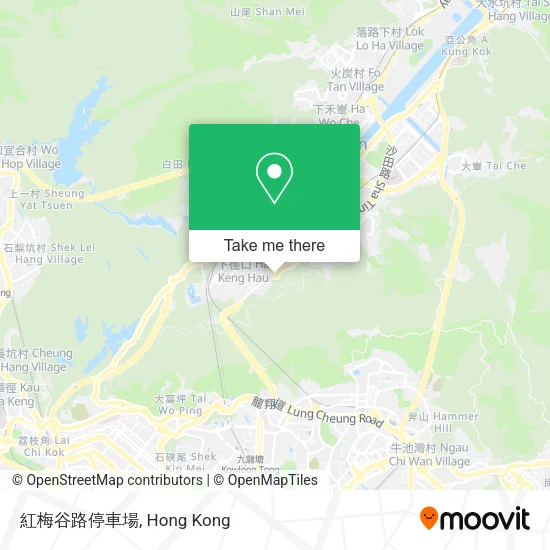 紅梅谷路停車場 map