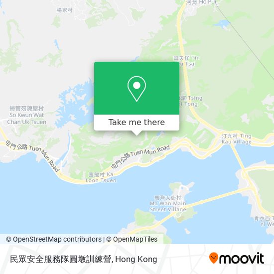 民眾安全服務隊圓墩訓練營 map