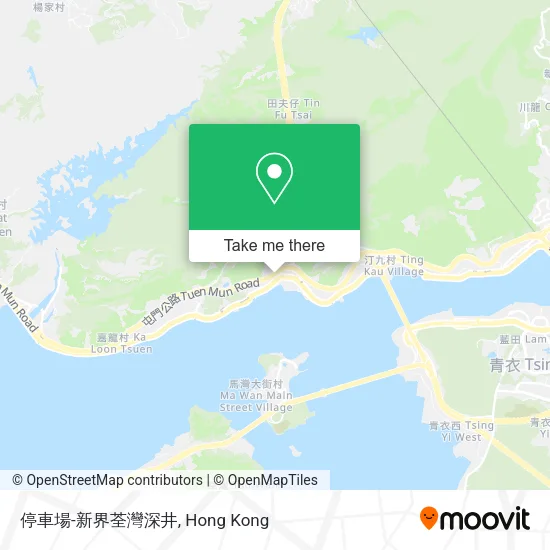 停車場-新界荃灣深井地圖