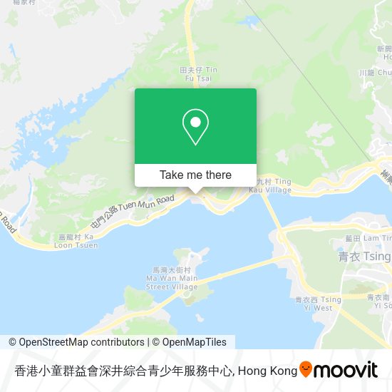 香港小童群益會深井綜合青少年服務中心地圖