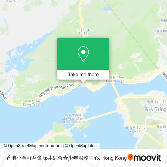 香港小童群益會深井綜合青少年服務中心地圖