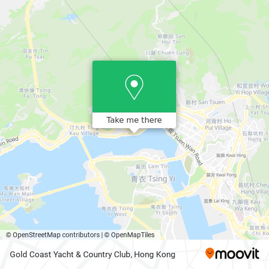 Gold Coast Yacht & Country Club map