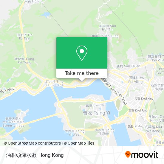 油柑頭濾水廠 map