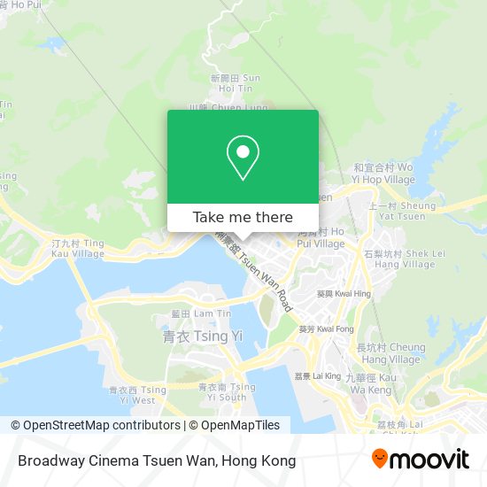 Broadway Cinema Tsuen Wan map