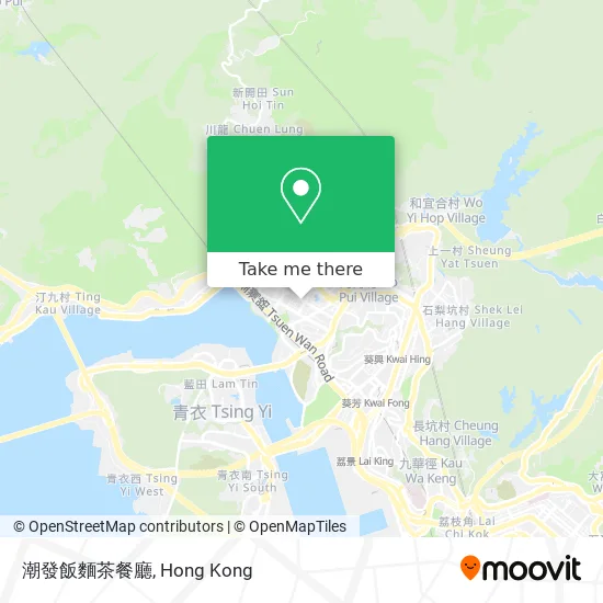 潮發飯麵茶餐廳地圖