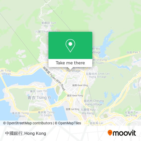 中國銀行 map