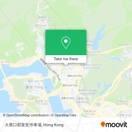 大窩口邨富安停車場地圖