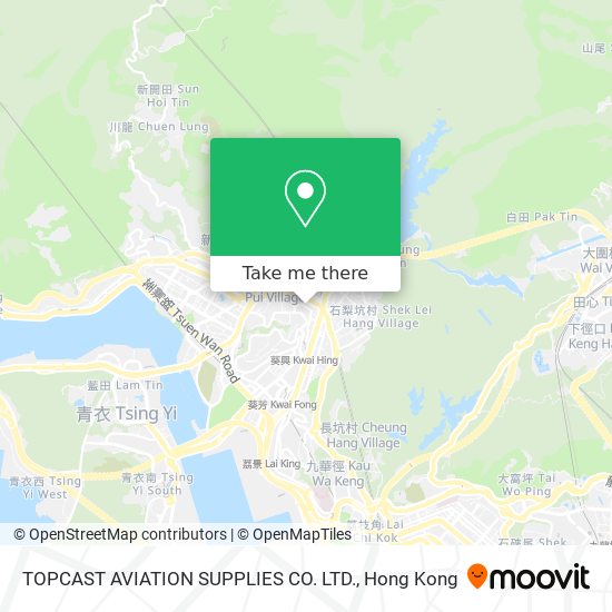 TOPCAST AVIATION SUPPLIES CO. LTD. map