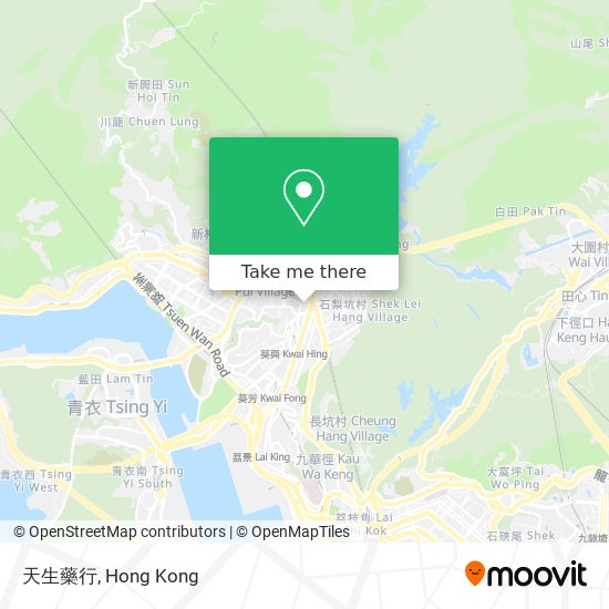 天生藥行 map