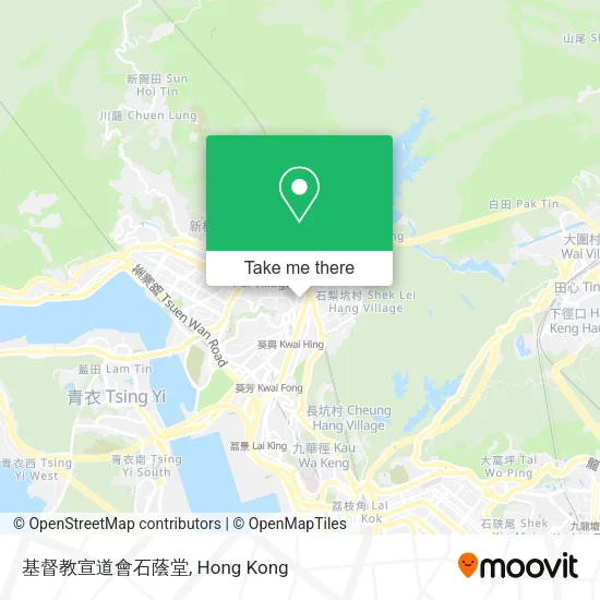 基督教宣道會石蔭堂地圖