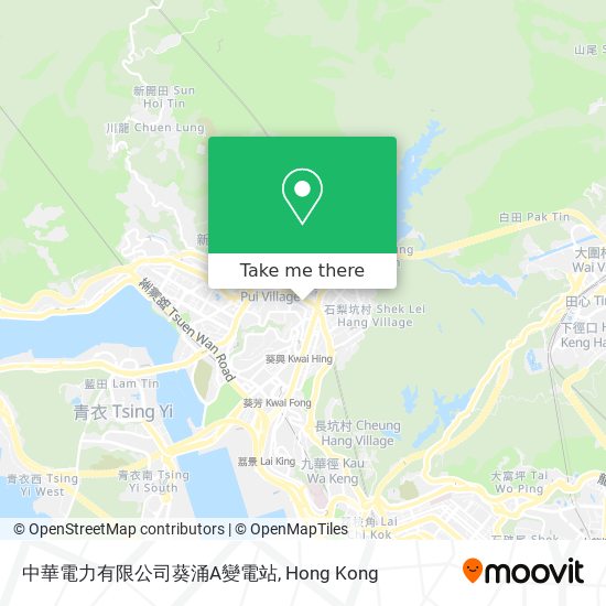 中華電力有限公司葵涌A變電站 map