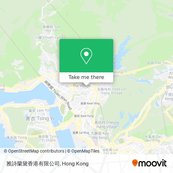 雅詩蘭黛香港有限公司地圖