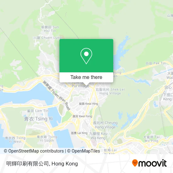 明輝印刷有限公司地圖