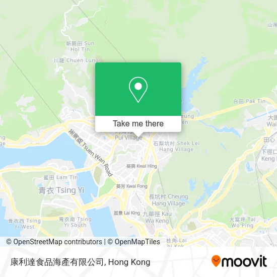 康利達食品海產有限公司地圖