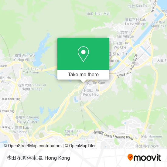 沙田花園停車場 map