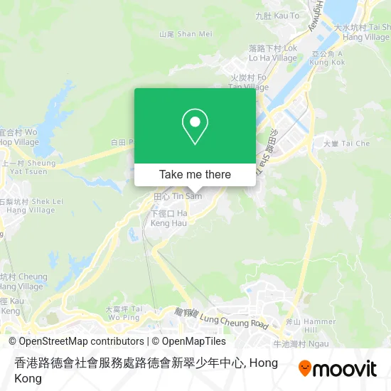 香港路德會社會服務處路德會新翠少年中心地圖