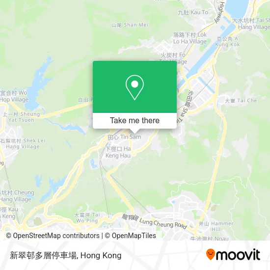 新翠邨多層停車場 map