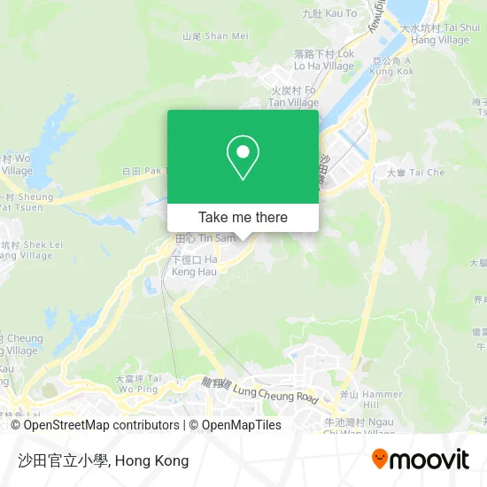 沙田官立小學地圖
