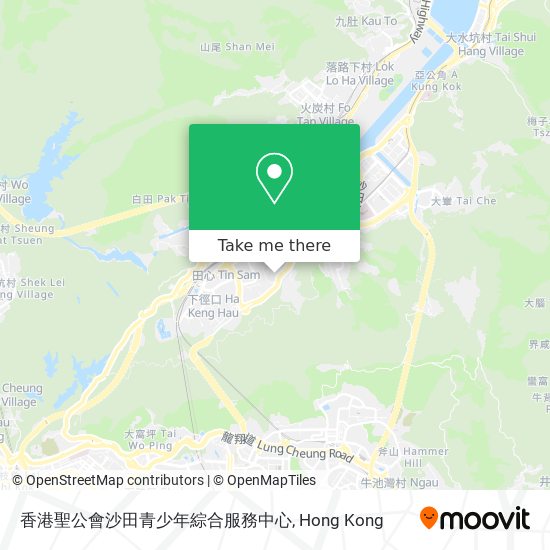 香港聖公會沙田青少年綜合服務中心地圖