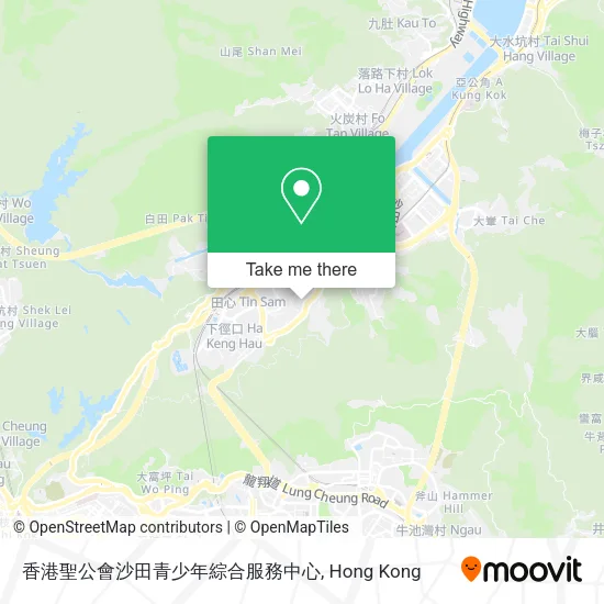 香港聖公會沙田青少年綜合服務中心地圖