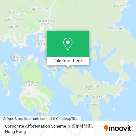 Corporate Afforestation Scheme 企業植林計劃 map