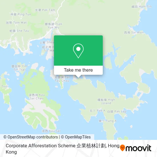 Corporate Afforestation Scheme 企業植林計劃 map