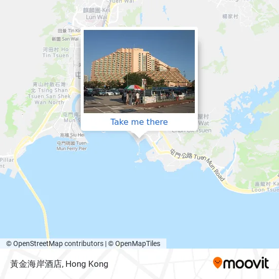黃金海岸酒店地圖