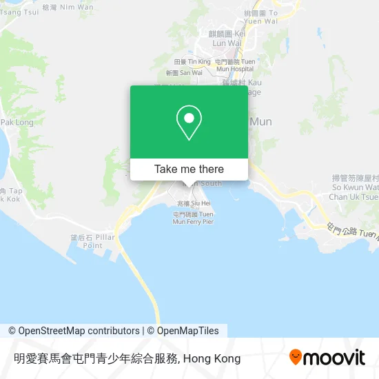 明愛賽馬會屯門青少年綜合服務 map