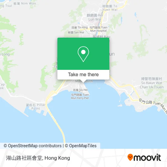 湖山路社區會堂地圖