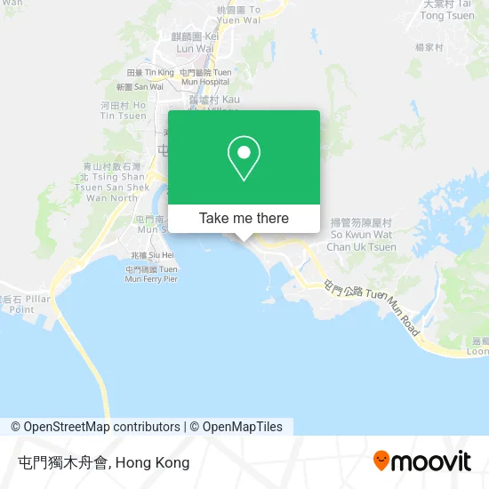 屯門獨木舟會地圖