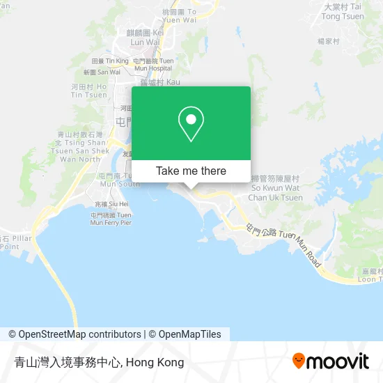 青山灣入境事務中心 map