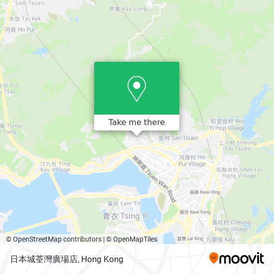 日本城荃灣廣場店地圖