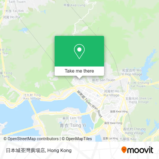 日本城荃灣廣場店 map