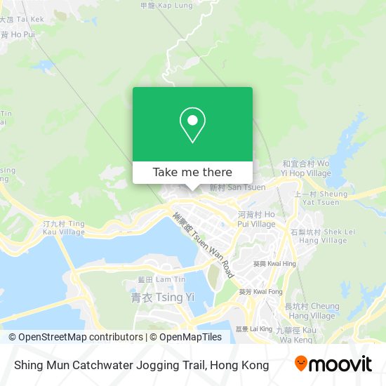 Shing Mun Catchwater Jogging Trail map