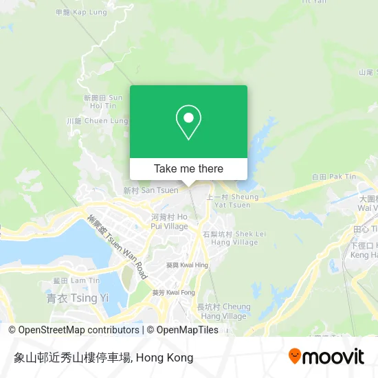 象山邨近秀山樓停車場地圖