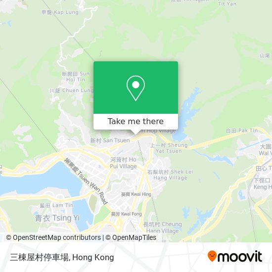 三棟屋村停車場 map