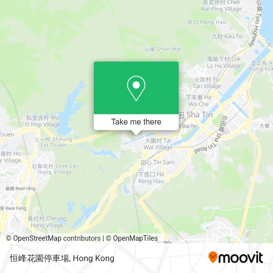 恒峰花園停車場 map