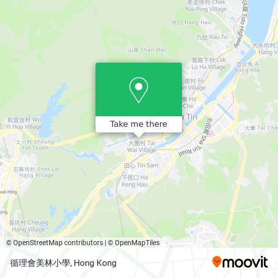 循理會美林小學地圖