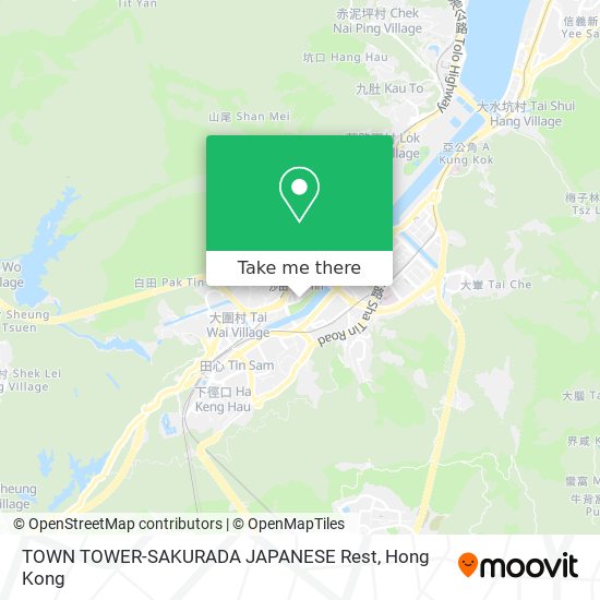 TOWN TOWER-SAKURADA JAPANESE Rest map