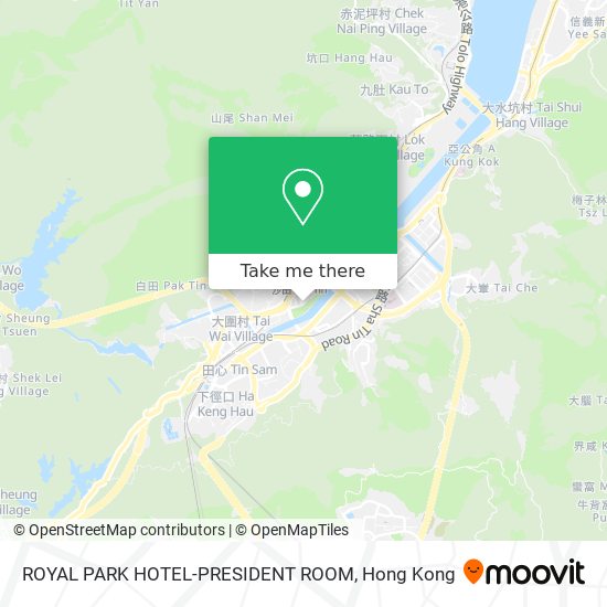 ROYAL PARK HOTEL-PRESIDENT ROOM map