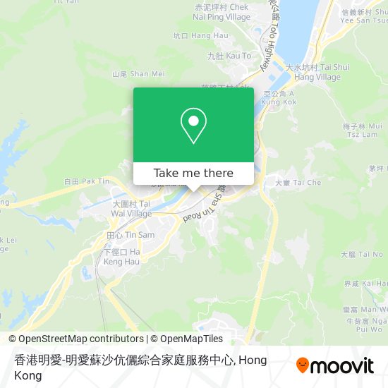 香港明愛-明愛蘇沙伉儷綜合家庭服務中心地圖