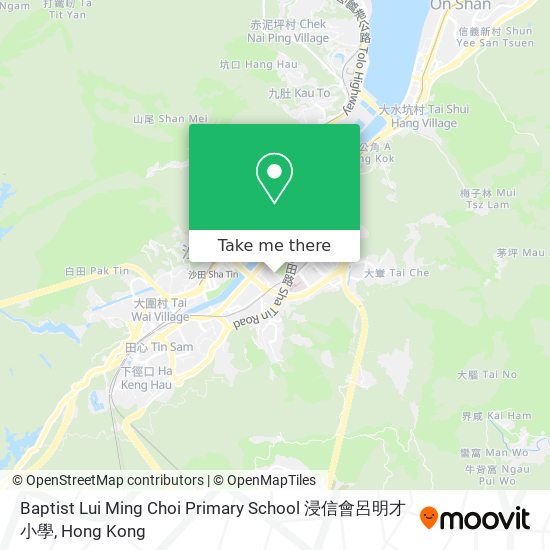 Baptist Lui Ming Choi Primary School 浸信會呂明才小學地圖