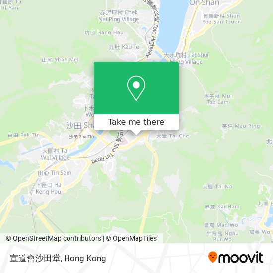 宣道會沙田堂 map