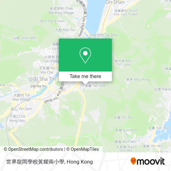世界龍岡學校黃耀南小學地圖