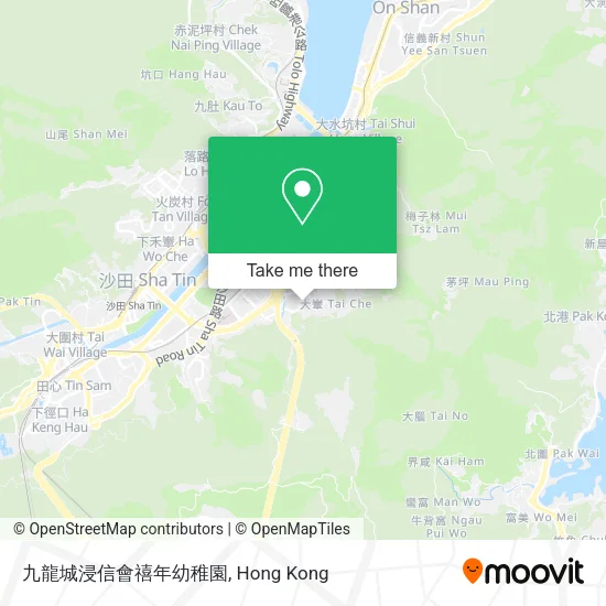 九龍城浸信會禧年幼稚園地圖