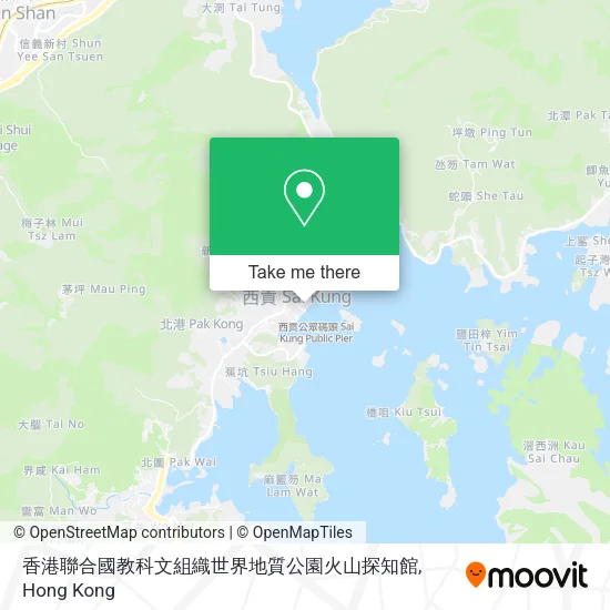 香港聯合國教科文組織世界地質公園火山探知館地圖