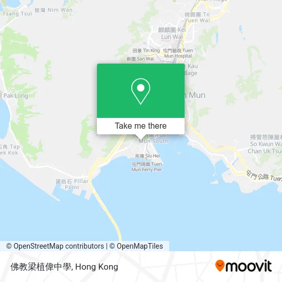 佛教梁植偉中學地圖