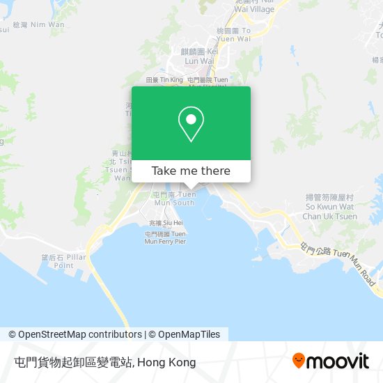 屯門貨物起卸區變電站 map