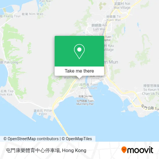 屯門康樂體育中心停車場地圖