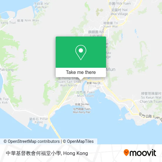 中華基督教會何福堂小學地圖
